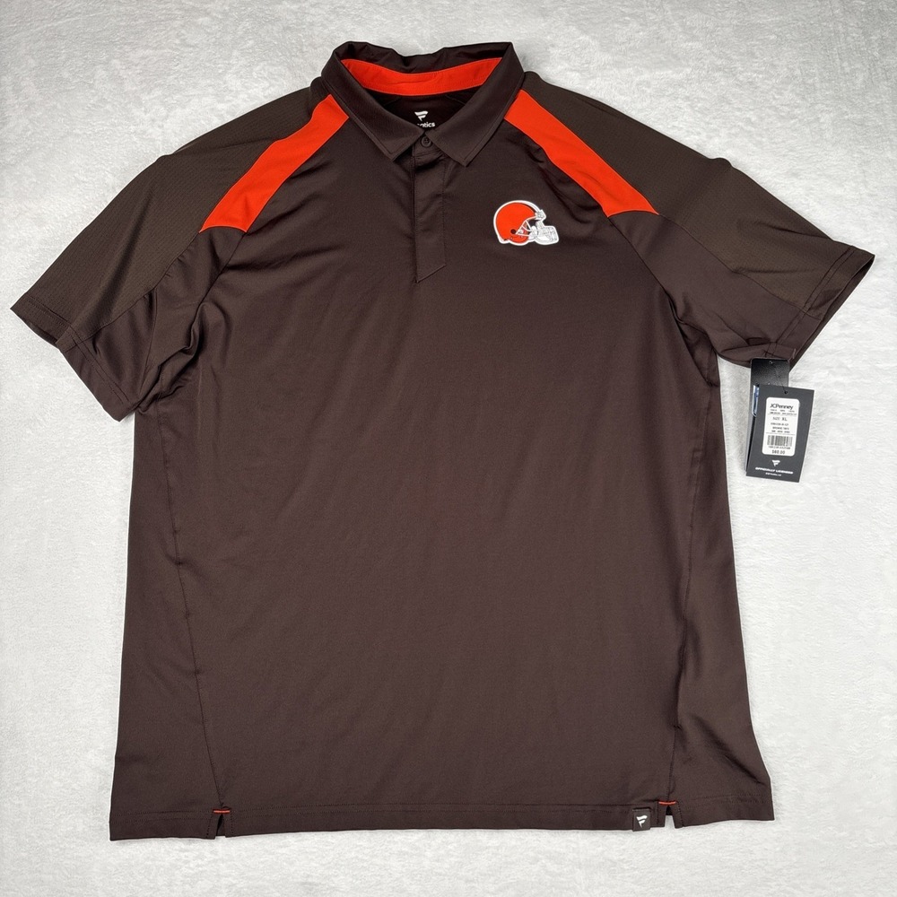 Cleveland Browns Fanatics Polo Shirt NFL Football Sports Men's Size XL